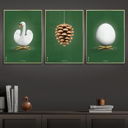 Plakat Ægget-Original grøn 30x40 cm fra Brainchild