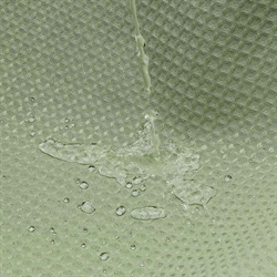 Badeforhæng WAFFLE i army grøn - 180x220 cm fra MOUD Home
