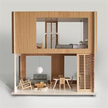 Arkitekttegnet dukkehus - Minko