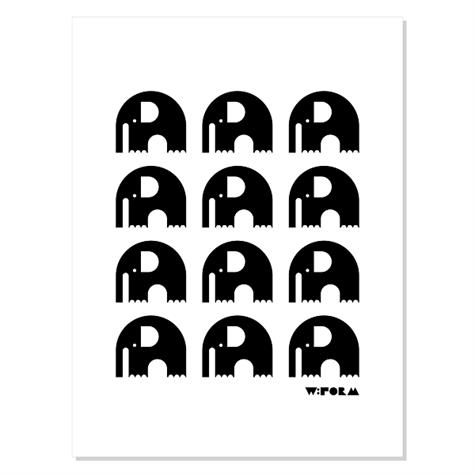9 Elefanter på plakat