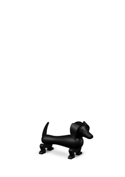 Kay Bojesen Gravhund sort bejdset eg 11 cm
