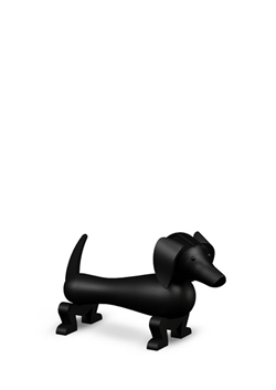 Kay Bojesen Gravhund sort bejdset eg mellem 19 cm