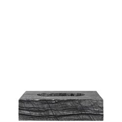 Marble tissue cover - marmor kleenexbox i grå/sort fra Mette Ditmer
