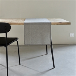 HDBlock bordløber - stribet sand /sort 140x40 cm fra House Doctor