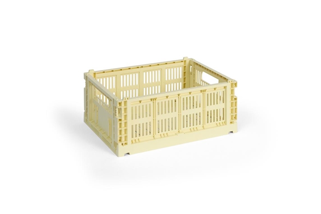 HAY Colour Crate folde opbevaringskasse medium gul