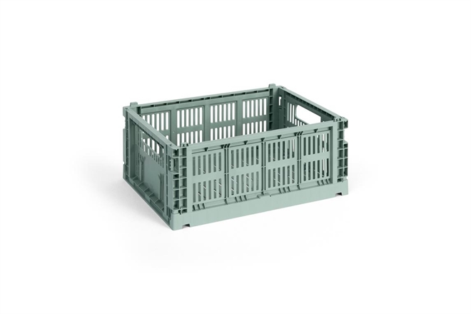 HAY Colour Crate folde opbevaringskasse medium saga green