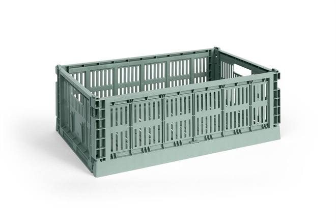 HAY Colour Crate folde opbevaringskasse large saga green