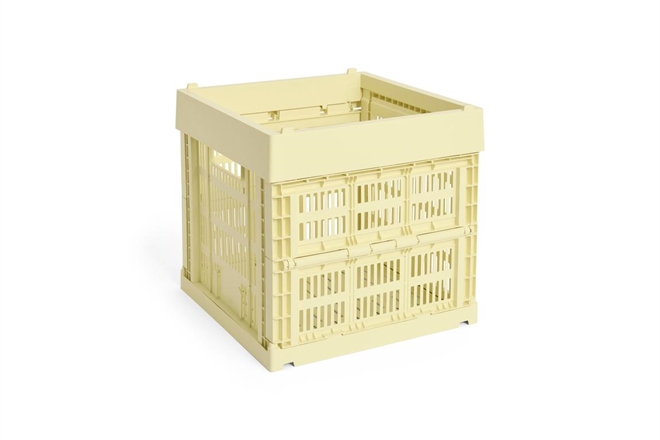 HAY Colour Crate folde opbevaringskasse Cube gul