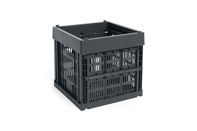 HAY Colour Crate folde opbevaringskasse Cube charcoal