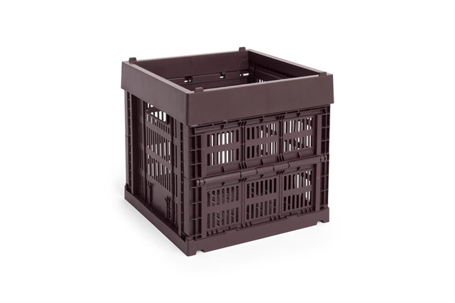 HAY Colour Crate folde opbevaringskasse Cube bordeaux