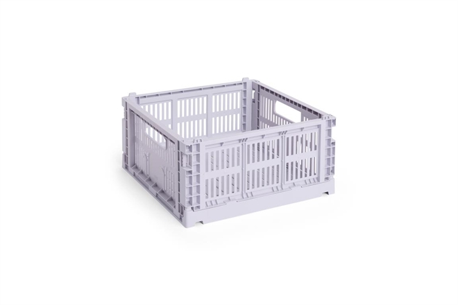 HAY Colour Crate folde opbevaringskasse medium square lavendel
