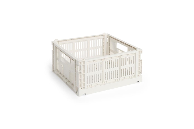HAY Colour Crate folde opbevaringskasse medium square offwhite