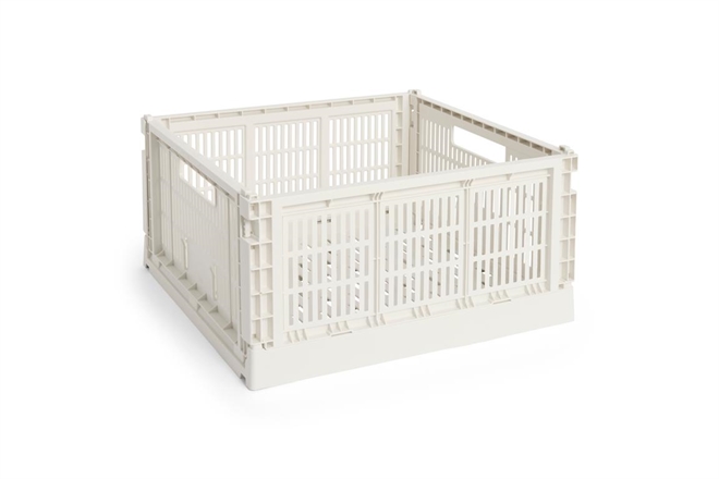 HAY Colour Crate folde opbevaringskasse large square offwhite