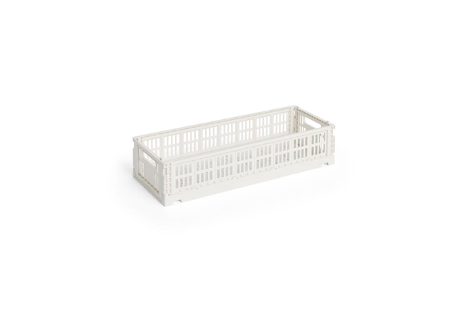 HAY Colour Crate folde opbevaringskasse mini oblong offwhite