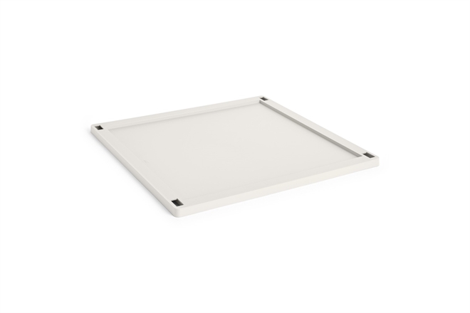 HAY Colour Crate plastik låg medium til square/cube opbevaringskasse offwhite