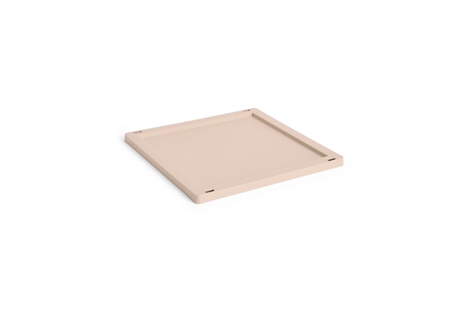 HAY Colour Crate plastik låg medium til square/cube opbevaringskasse pudder