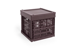 HAY Colour Crate plastik låg medium til square/cube opbevaringskasse bordeaux