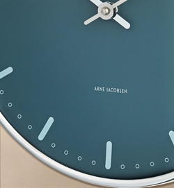 Arne Jacobsen City Hall Vægur blå flere størrelser