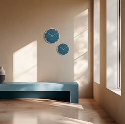 Arne Jacobsen City Hall Vægur blå flere størrelser