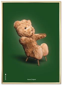 Plakat Bamse stol grøn 50x70 cm fra Brainchild