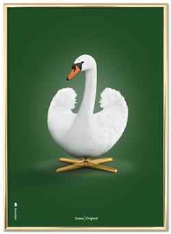 Plakat Svanen-Original grøn 50x70 cm fra Brainchild