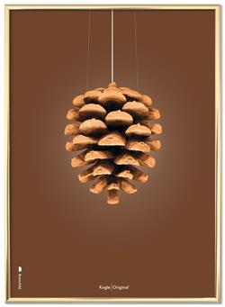 Plakat Koglen-Original brun baggrund 30x40 cm fra Brainchild