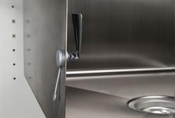 Magnetisk Svampe- & Opvaskebørsteholder grå til stålvask fra Bymagnet