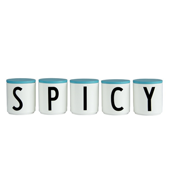 Trælåg til Design Letters bogstav krus turkis