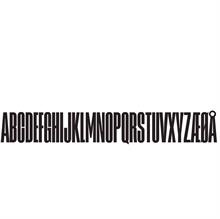 Træbogstav sort S