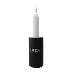 Favorit vase YOU ROCK i sort fra Design Letters