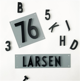 Inde - ude bogstaver 50mm Arne Jacobsen orginal typo 