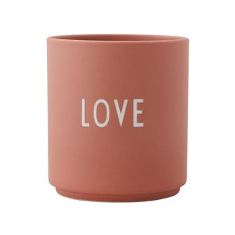 Favoritkop LOVE kop i terracotta fra Design Letters