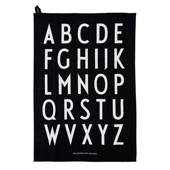 Classic Tea Towel - to sort viskestykker fra Design Letters