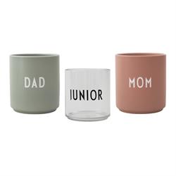 Familie gaveæske Mom, Dad & junior kopper fra Design Letters