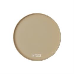 Favorit tallerken / bakke - HYGGE i beige fra Design Letters