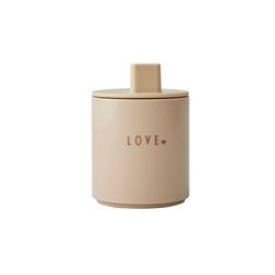 Mini Favorit krus i Tritan - kop med print fra Design Letters i beige