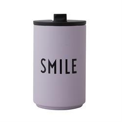 Termokop SMILE lavendel ToGo fra Design Letters
