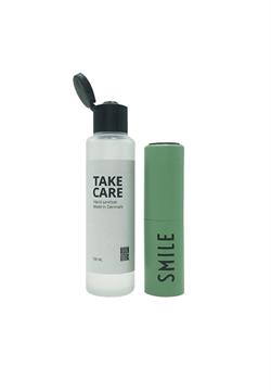 Take Care Håndsprit dispenser sæt mint SMILE fra Design Letters