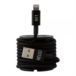 MyCable til Iphone sort 1 meter fra Design Letters