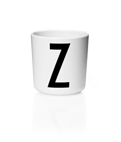 Børnekop i melamin med bogstav Z fra Design Letters