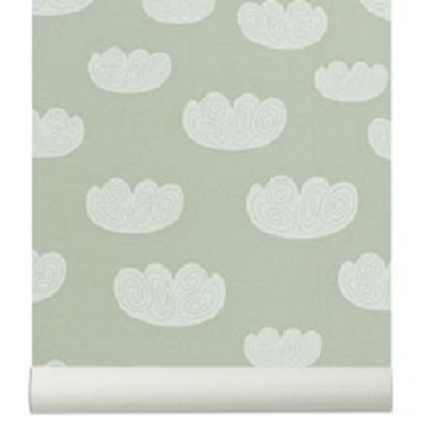 Tapet  Cloud - sky  mint Ferm Living