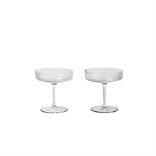 Ripple Champagneglas 2 stk fra Ferm Living