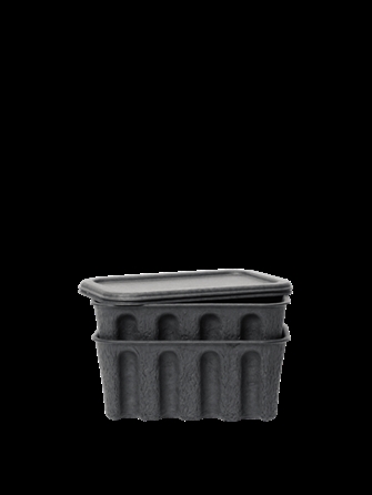 Paper Pulp small charcoal - opbevaringskasser fra Ferm Living