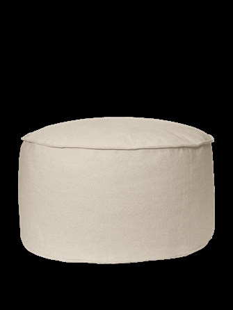 Aun cotton Puf - Ø80 - Off-white fra Ferm Living