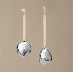Bellure Baubles ornamenterne 2 stk i sølv fra Ferm Living