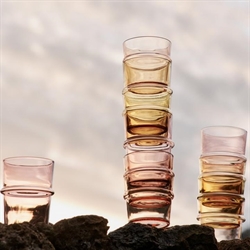 Boya glas høj gul - Sæt of 2 fra Ferm Living