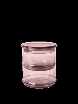 Boya Stackable Containers - Ø10.5  - lågkrukke mauve fra Ferm Living