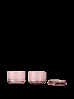 Boya Stackable Containers - Ø10.5  - lågkrukke mauve fra Ferm Living