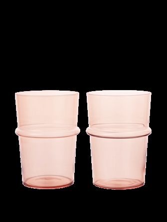 Boya glas høj blush - Sæt of 2 fra Ferm Living