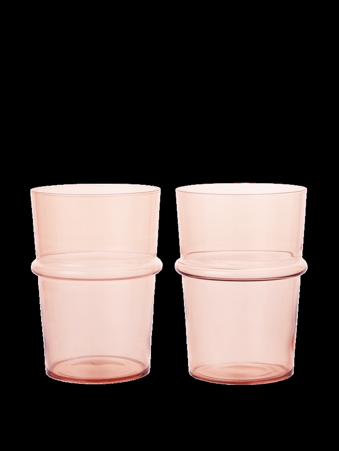 Boya glas høj blush - Sæt of 2 fra Ferm Living